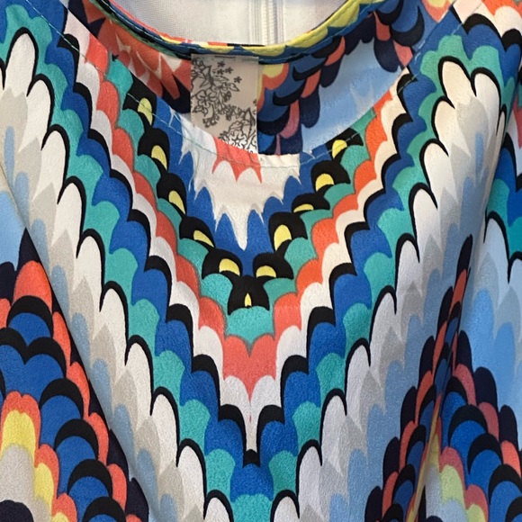 Colorful Chevron Pattern Dress - Picture 2 of 2